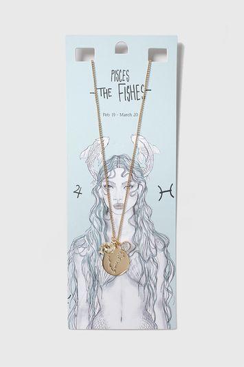 Topshop Pisces Charm Necklace