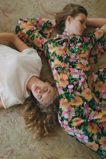 Topshop Heavy Petal Chuck On Dress