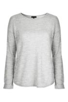 Topshop Long Sleeve Cut And Sew Top