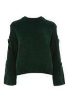 Topshop Cut Out Sleeve Sweater