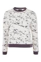 Topshop Marble Print Sweater