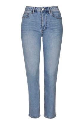 Topshop Moto Bleach Straight Leg Jeans