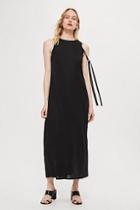 Topshop *asymmetric Tie Sleeve Midi Dress By Boutique