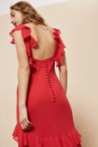 Topshop *ruffle Skirt Maxi Dress