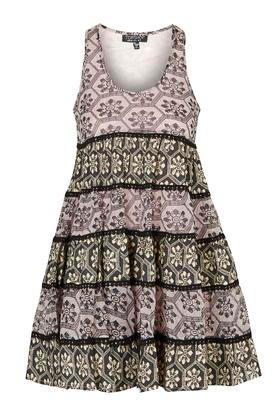 Topshop Pom-pom Smock Dress