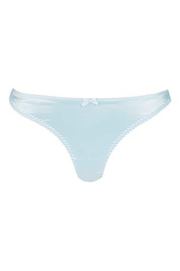 Topshop Satin And Lace Mini Knicker