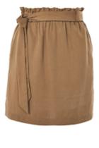 Topshop Tencel Paperbag Tie Skirt