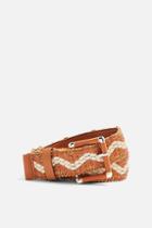 Topshop Wavey Raffia Belt