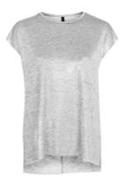 Topshop *foil Side Split Tee By Nobody's Child