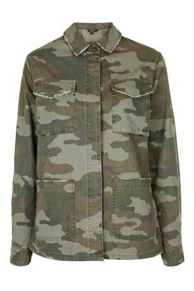 Topshop Tall Camo Jacket