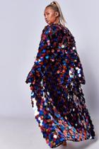 Topshop *festival Rainbow Sequin Maxi Dress By Jaded London