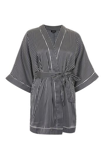 Topshop Satin Stripe Dressing Gown