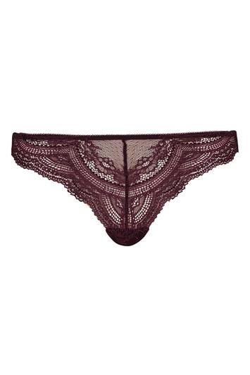 Topshop Two Tone Lace Brazilian Knickers