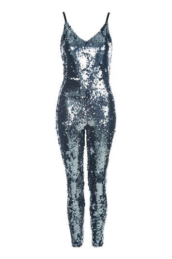Topshop Sequin Jumpsuit