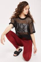 Topshop Festival Mesh T-shirt By Ivy Park