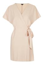 Topshop Petite Wrap Mini Dress