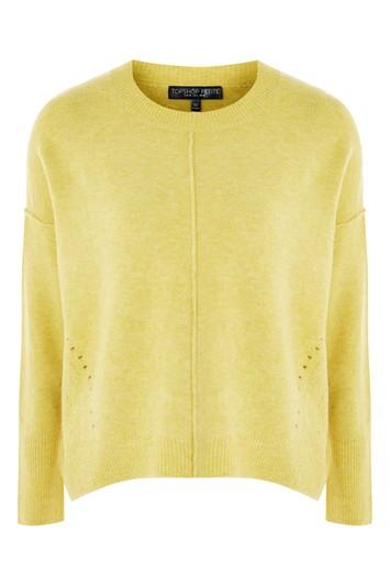 Topshop Petite Pointelle Detail Jumper