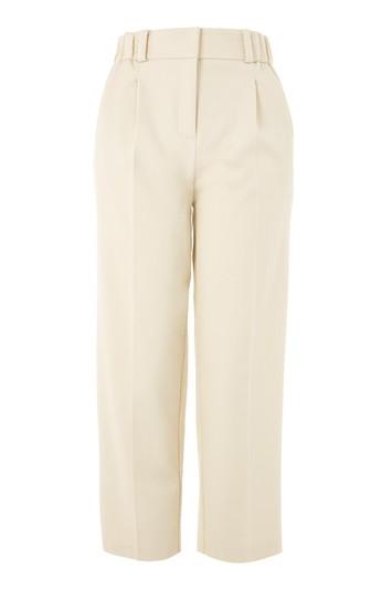 Topshop Structured Twill Tapered Trousers