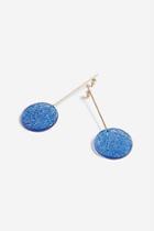 Topshop Glitter Stick Drop Earrings