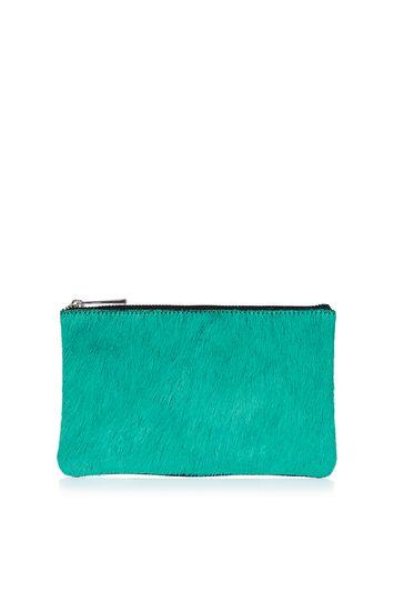 Topshop Pony Zip Top Purse