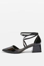 Topshop Jolly Pointed Mid Heel Flare Shoes