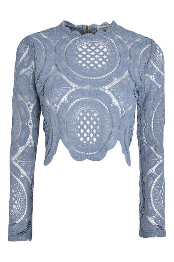 Topshop *crochet High Neck Top By Glamorous