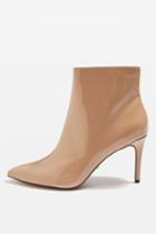 Topshop Mimosa Patent Ank Boots