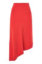 Topshop Asymmetric Split Jersey Midi Skirt