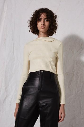 Topshop *fold Long Sleeve T-shirt By Boutique