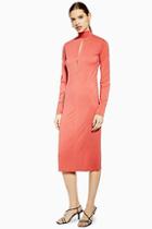 Topshop *roll Neck Midi Dress By Boutique