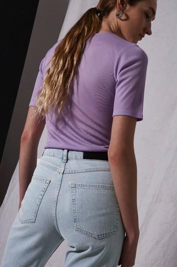 Topshop *bleach Denim Jeans By Boutique