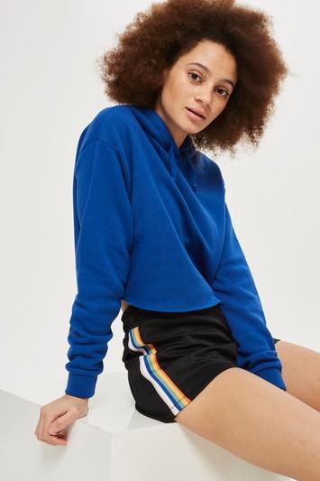 Topshop Rainbow Striped Running Shorts