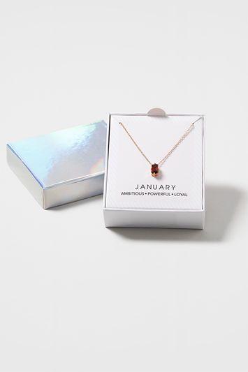 Topshop January Birthstone Necklace
