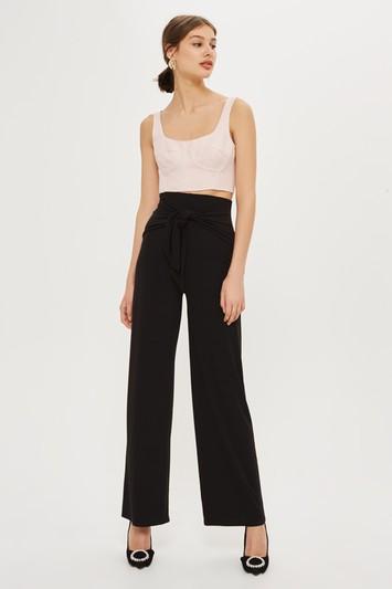 Topshop *tie Front Pants By Love