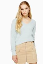 Topshop Knitted Fluffy Cropped Jumper