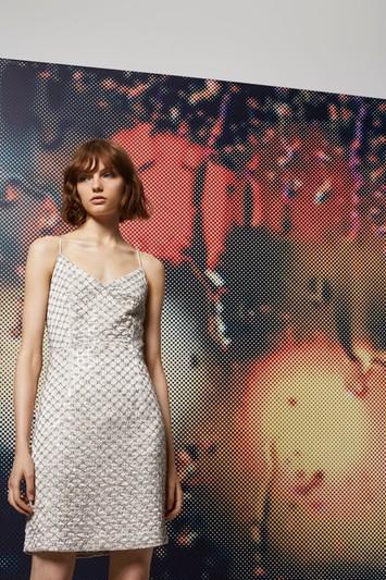 Topshop Lfw *embellished Strappy Dress
