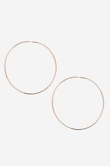 Topshop *rose Gold Oversize Hoop