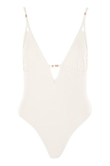 Topshop *plunge Swimsuit By Somedays Lovin'