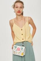 Topshop Lily Flower Bead Crossbody Bag