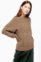 Topshop Knitted Boucle Crew Neck Jumper