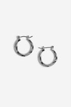 Topshop Organic Twist Hoop Earrings
