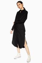 Topshop *ovoid Sleeve Shirt Dress By Boutique