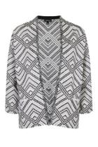 Topshop Fringe Aztec Jacket