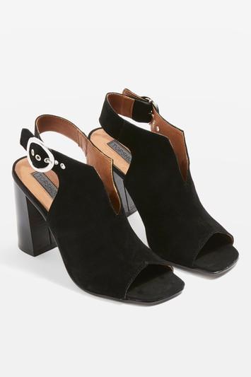 Topshop *wide Fit Nika Suede Sandals