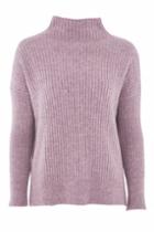 Topshop Petite Oversized Rib Funnel Knitted Jumper