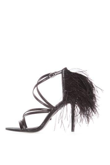 Topshop Roxana Feather Back Heels