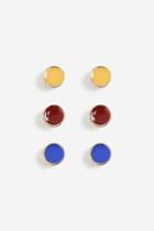 Topshop Bright Enamel Stud Earring Pack