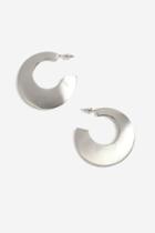 Topshop Open Brushed Hoop Earrings
