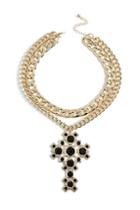 Topshop *mega Chain Cross Collar Necklace
