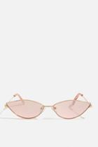 Skinny Dip *pink Almond Sunglasses By Skinnydip